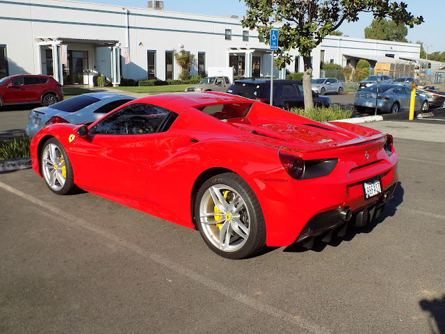 2018 Ferrari 488- Before spoiler swap and repaint at Almost Everything Autobody