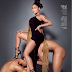 Nicki Minaj sits on 2 naked men in raunchy shoot for Marie Claire magazine