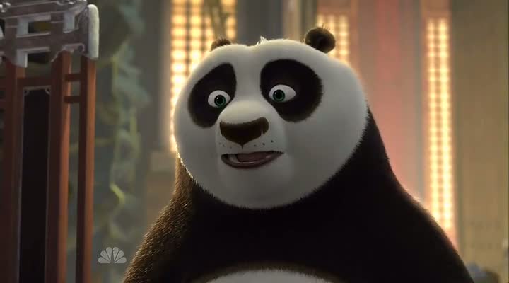 Screen Shot Of Kung Fu Panda Holiday Special (2010) Dual Audio Movie 100MB small Size PC Movie