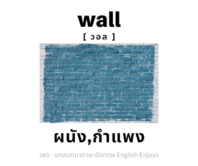 wall - ผนัง, กำแพง