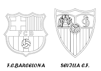 FC BARCELONA VS SEVILLA CF PARA COLOREAR