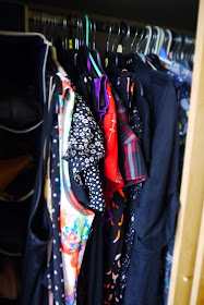 Dresses in the wardrobe