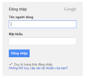 Đăng nhập Gmail