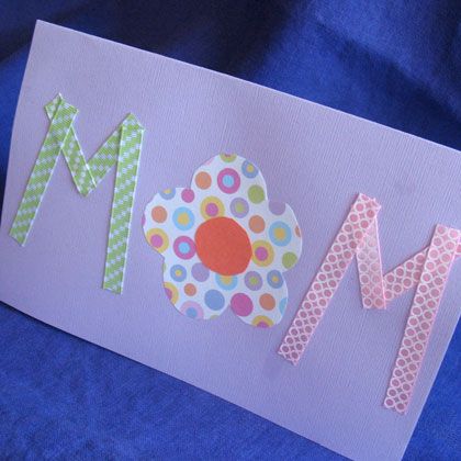 Craft: Flower Card for Mom