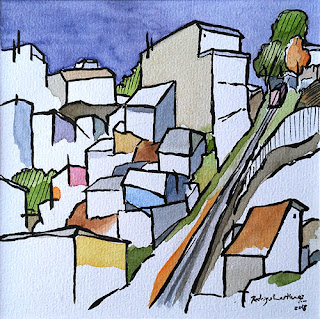'Valparaíso' (2018), pintura de Rodrigo Martínez