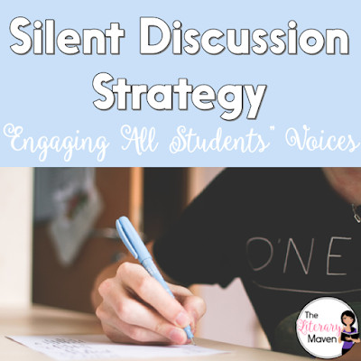 Using a silent discussion strategy allows for all students' voices to be heard and for the assessment of individual understanding of a text. Students practice agreeing or disagreeing and providing textual evidence just as they would in an oral discussion.