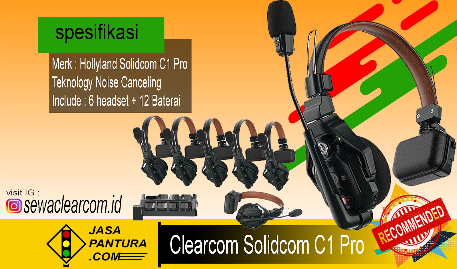 Sewa Clearcom / Eartec / Solidcom C1 Pro
