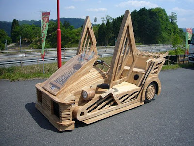 wood car