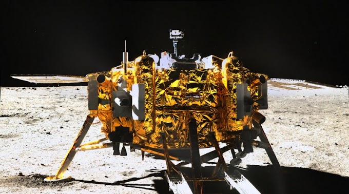 Sonda lunar china observa estrellas y explora la luna