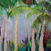 Rainforest In My Mind Oil Landscape of Palms