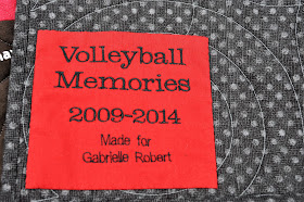 label for Gabrielle's t-shirt quilt