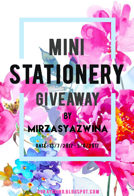 mini stationery giveaway by mirzasyazwina