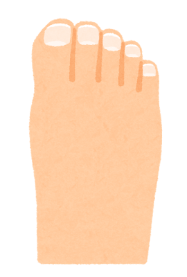 足の爪のイラスト