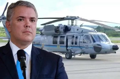 Atacan a tiros el helicóptero en el que viajaba presidente de Colombia