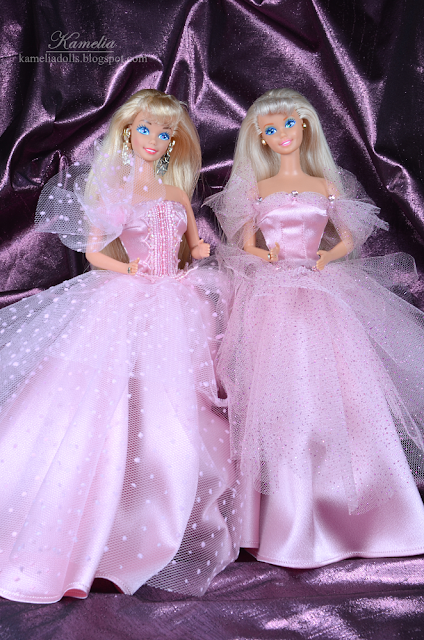 Pink ball gown for Barbie doll