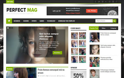 Perfect Mag - Perfect magazine blogger template free