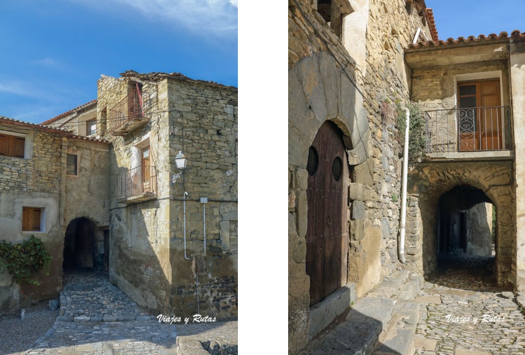 Casas del casco histórico de Montañana