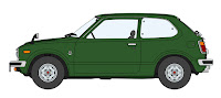Hasegawa 1/24 Honda CIVIC GL (SB-1) 3Door Hatchback (1972) (20607) Color Guide & Paint Conversion Chart