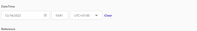 Date/Time field example