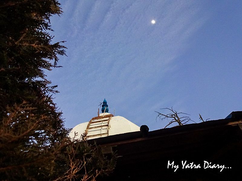 Moon lit night above Mukteshwar Temple, Uttarakhand