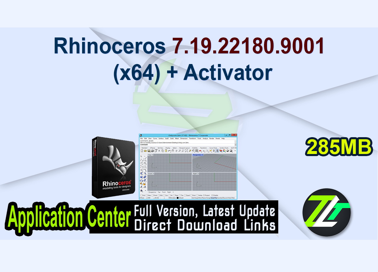 Rhinoceros 7.19.22180.9001 (x64) + Activator