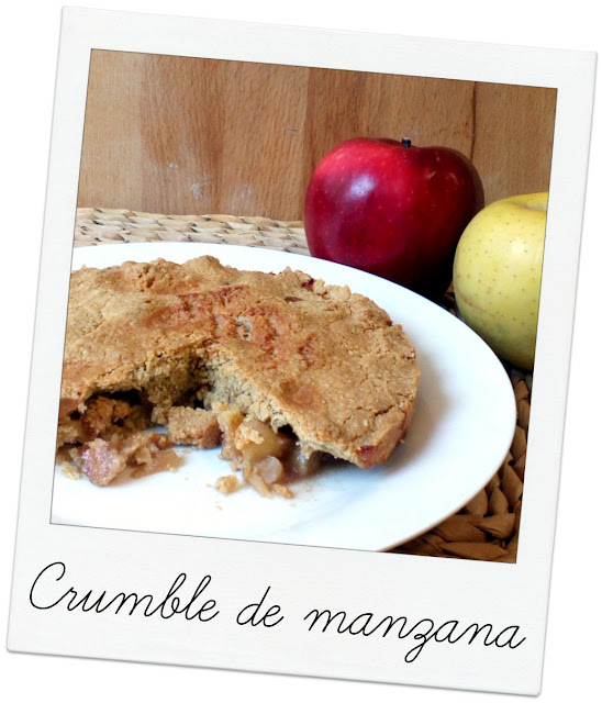 crumble de manzana ligero