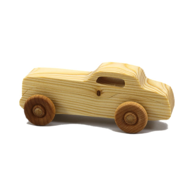 Wood Toy Car, Miniature Itty Bitty Roadster/Coupe, Handmade and Finished With Mineral Oil and Beeswax
