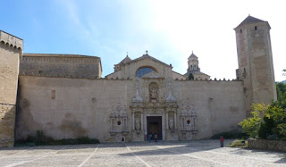 Monasterio de Poblet, fachada de la Iglesia Mayor.