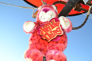 Wild Thing - hitchhiker on Greg Szymanski's Free Spirit Hot Air Balloon