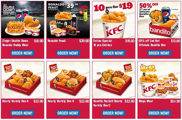 KFC Menu and Price List Latest Singapore 2018 - Fast Food ...