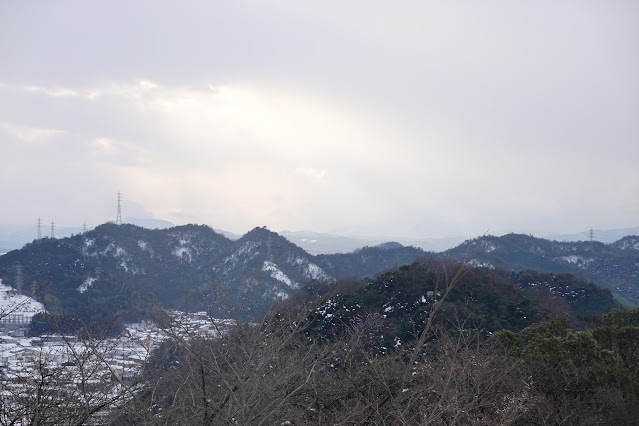 鳥取県米子市久米町 米子城跡の天守跡からの眺望