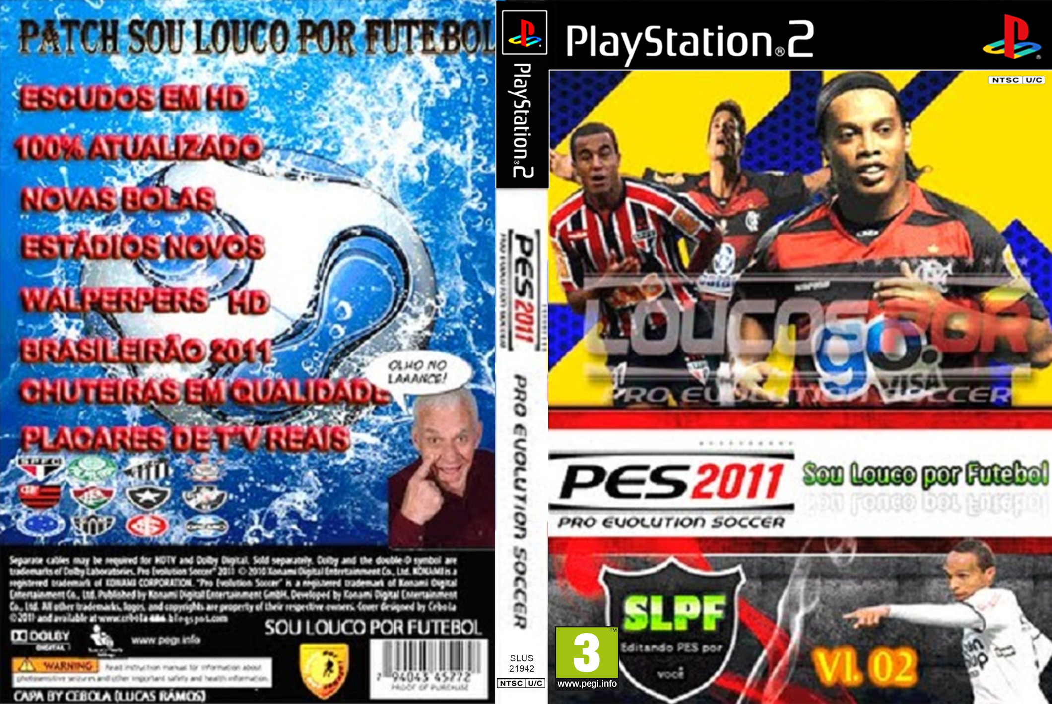 Meu PS2 Nostalgia: PES 2011 Sou Louco Por Futebol Vol.2 DVD ISO PS2