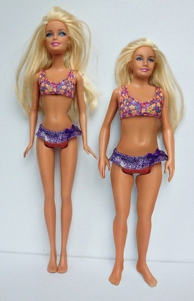 What would Barbie look like with the figure proportions of an ordinary woman