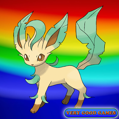 Leafeon Pokemon - creatures of the fourth Generation, Gen IV in the mobile game Pokemon Go