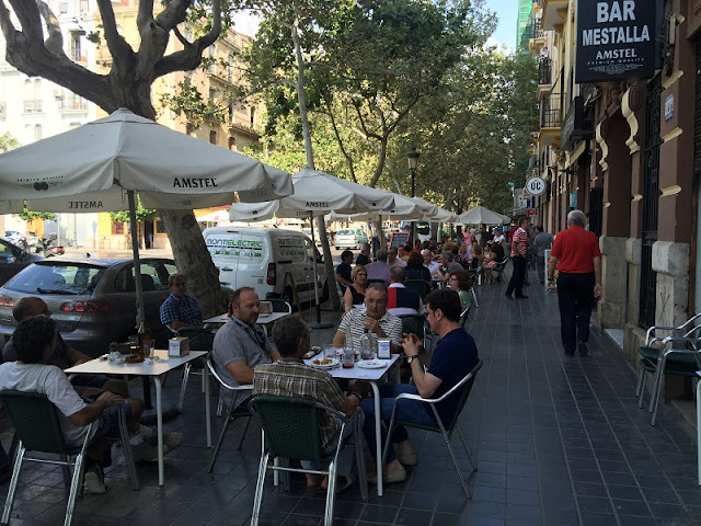 Terraza del bar Mestalla