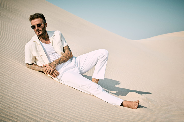 DAVID BECKHAM Fall/Winter 2023 AD Campaign Collection.
