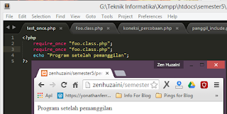 Pengertian dan Perbedaan Include, Require dan Require Once Pada PHP Dengan Contoh
