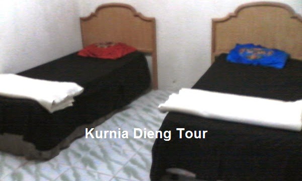 double bed kamar puspa indah Dieng