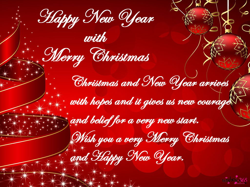 Poetry and Worldwide Wishes: Happy New Year with Merry Christmas with