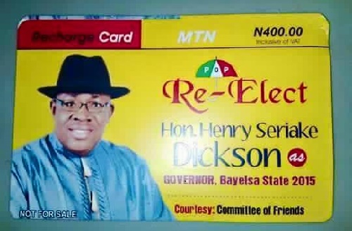 Seriake Dickson Shares MTN Recharge Cards to Voters 