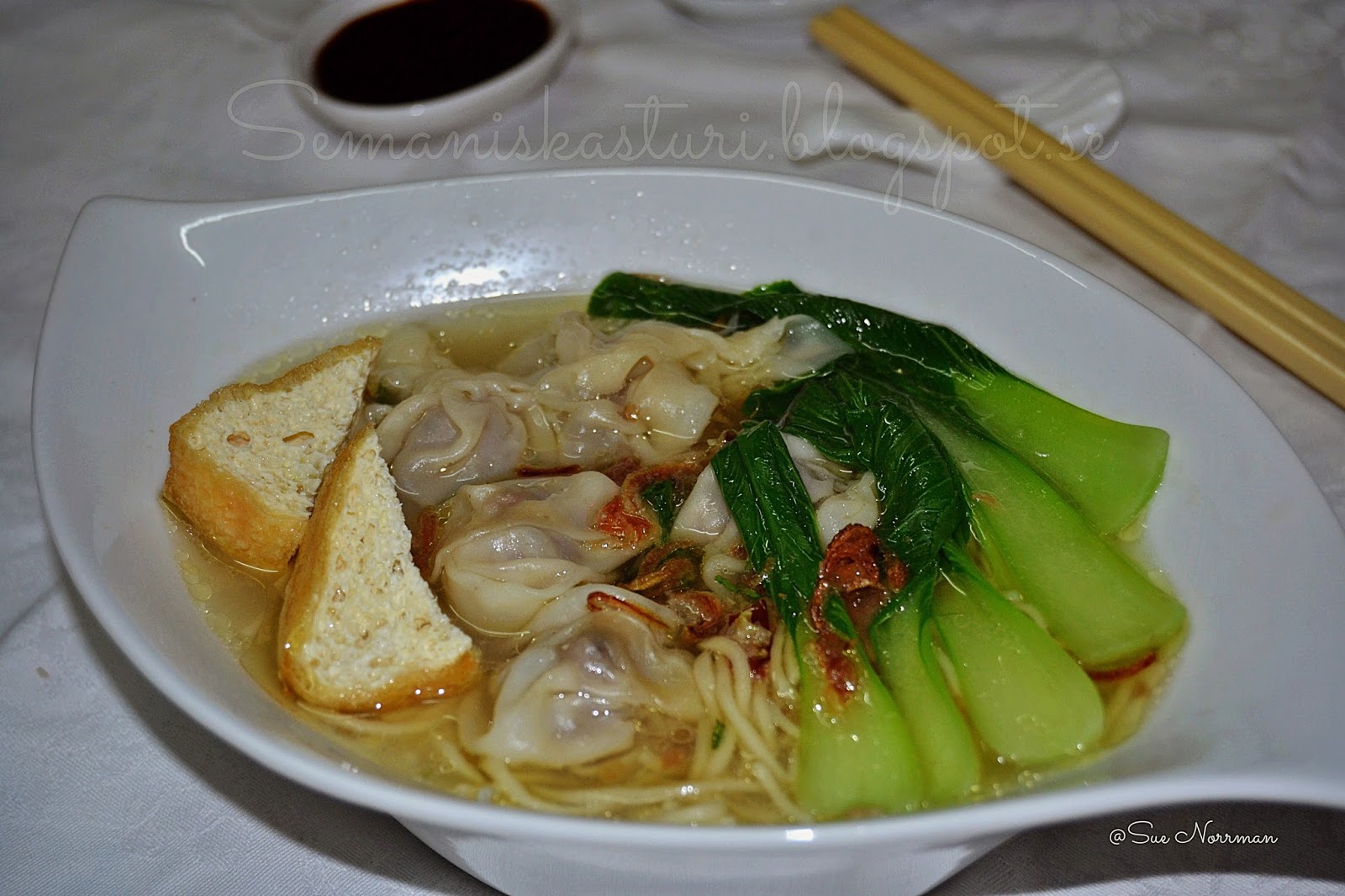 WANTAN MEE SUP SIMPLE ~ Swesia's Journey