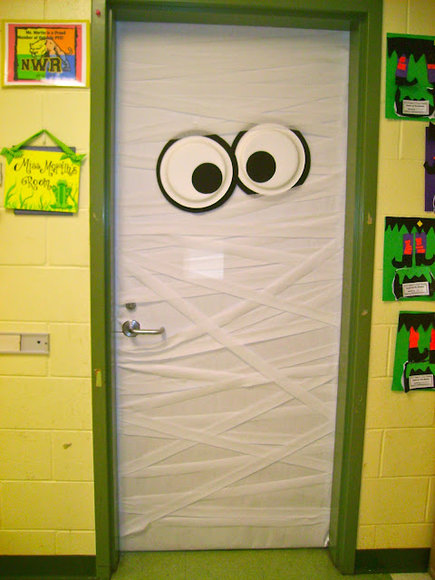 Halloween Mummy classroom door