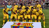 F. C. BARCELONA. Temporada 2019-20. Ter Stegen, Clément Lenglet, Semedo, Aleñá y Piqué; Griezmann, Frenkie De Jong, Sergi Roberto, Ousmane Dembelé, Luis Suárez y Jordi Alba. S. S. C. NAPOLI 0 F. C. BARCELONA 4 (Luis Suárez 2, Griezmann, Dembelé). 10/08/2019. Partido amistoso de LaLiga/Serie A Cup. Ann Arbor, Michigan, Estados Unidos, Michigan Stadium.