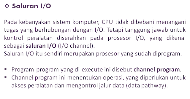 Sistem Input Output Organisasi dan Arsitektur Komputer