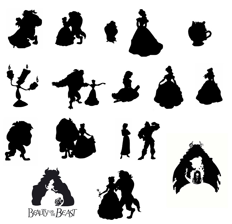 Digitalfil Beauty Beast Svg Cut Files Silhouette Clipart Vinyl Files Vector Digital Svg File Svg Cut File Clipart Svg Graphics Clipart