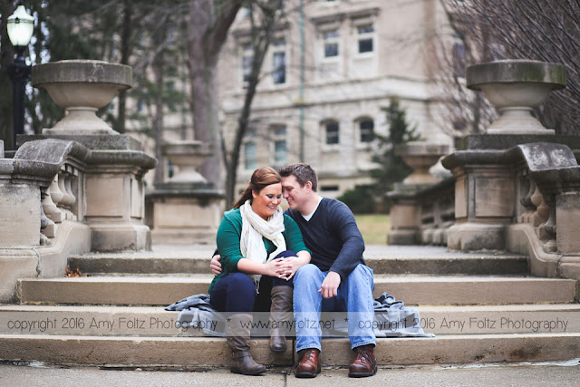 engagement session at St. Mary-of-the-Woods College