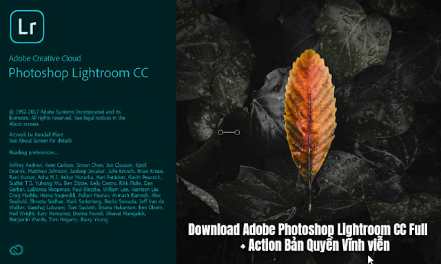 Download Adobe Photoshop Lightroom CC Full + Action Bản Quyền Vĩnh viễn