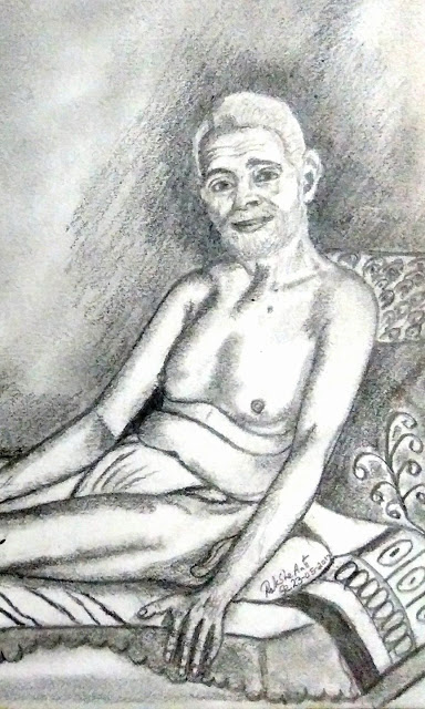 PENCIL DRAWING - Sri Ramana Maharshi