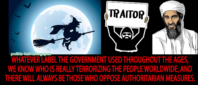 establishment, shadow government, tyranny, oppression, witch, traitor, terrorist
