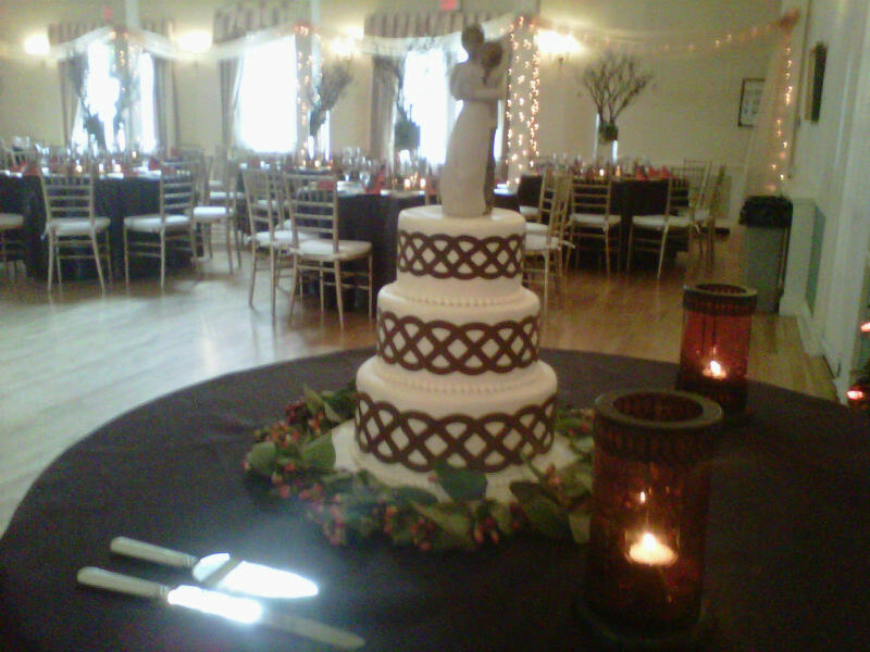 We delivered the Celtic Knot wedding cake to it 39s venue in Ridgewood NJ